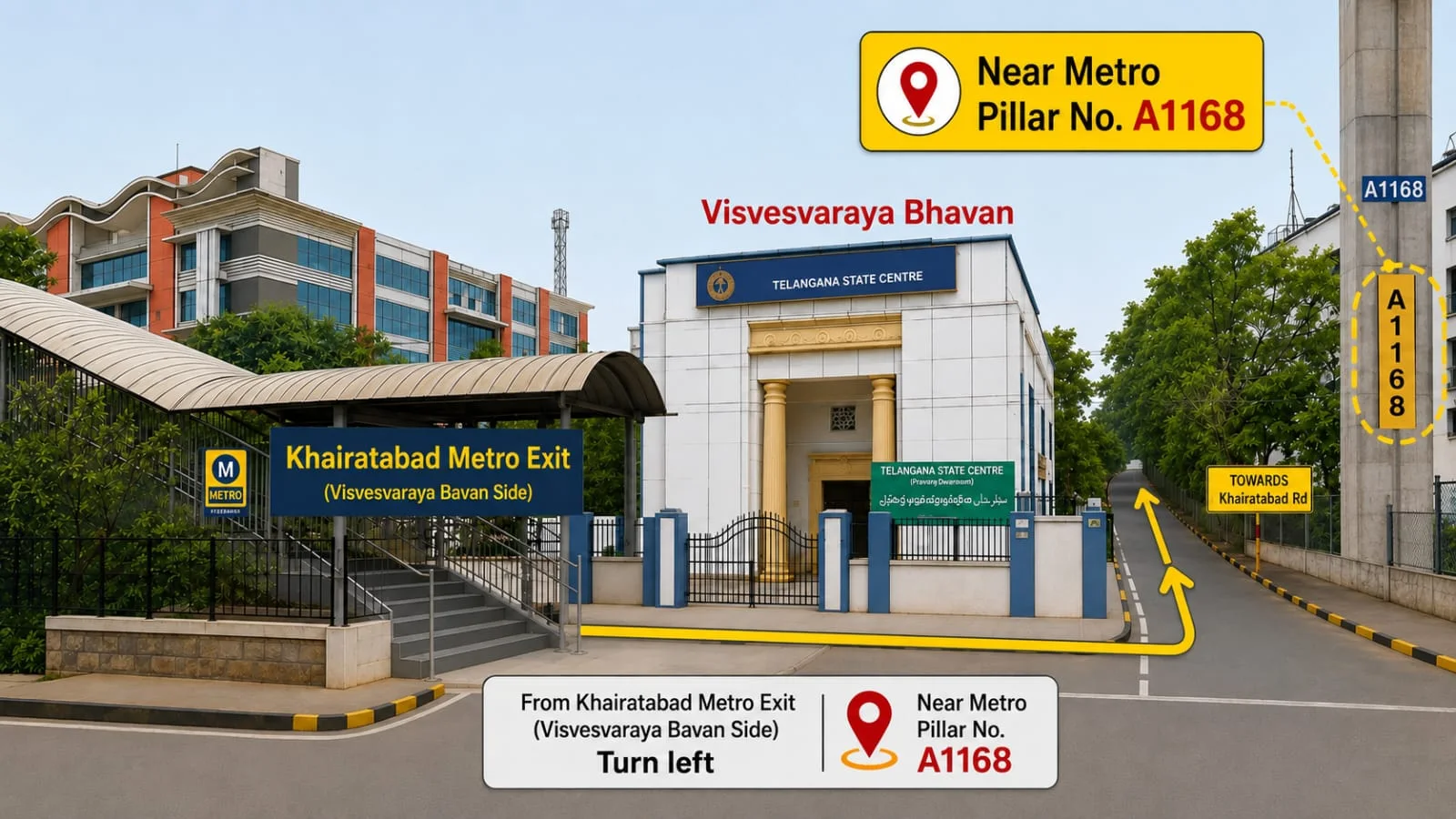 Entrance from Khairatabad Metro Exit